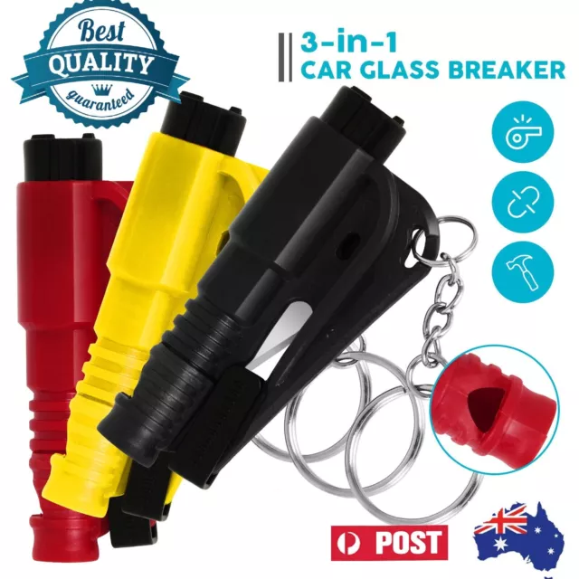 3 in 1 Car Window Glass Breaker Emergency Escape Tool Safety Seat Belt Cutter