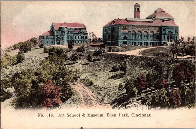 View of Art School and Museum, Eden Park, Cincinnati OH Vintage Postcard P67