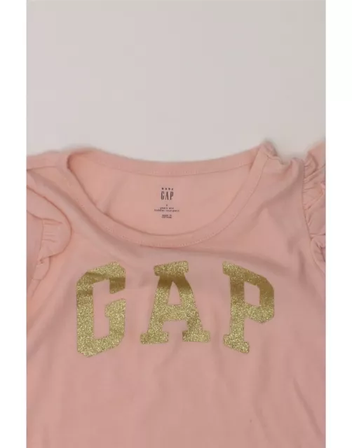 Top grafico GAP bambina manica lunga 18-24 mesi rosa AW86 3