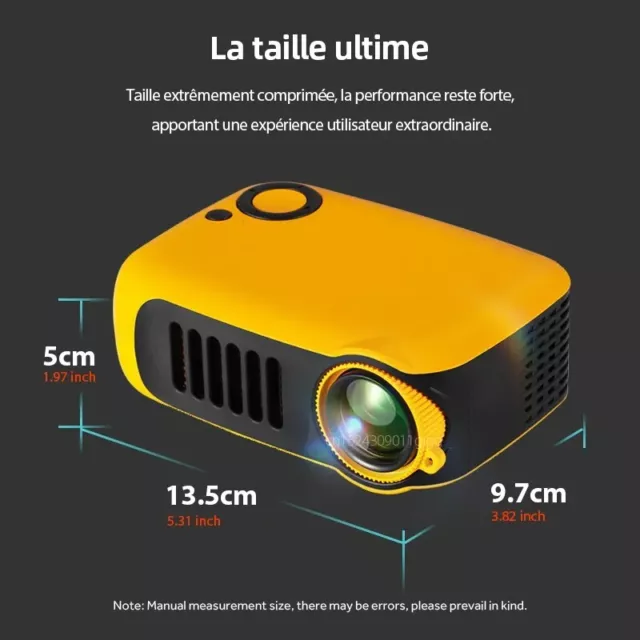 Mini Projecteur Laser Portable Home Cinéma LED 1080P HDMI USB Smart TV 2