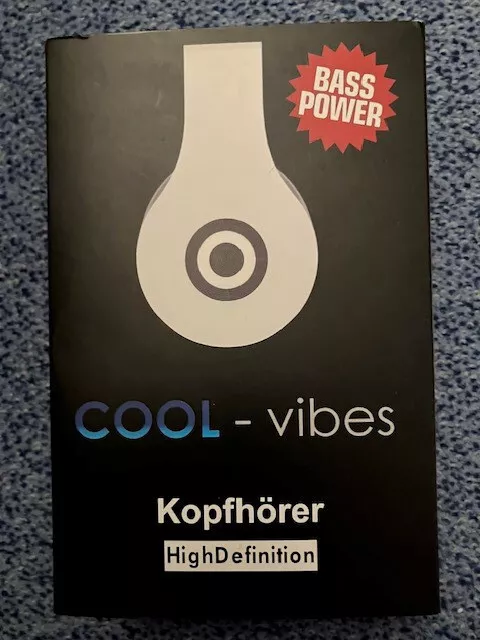 Kopfhörer Cool-Vibes HighDefinition Bass-Power - 1,2m Kabel - faltbar