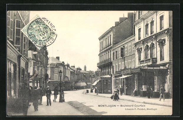 CPA Montlucon, Boulevard Courtais 1905
