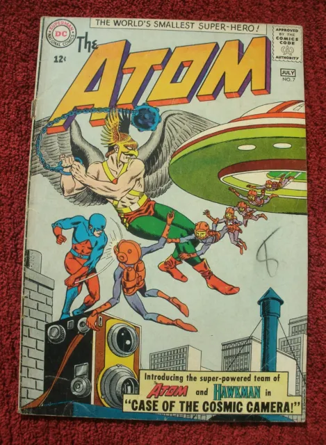 The Atom July #7 (1963) DC Silver Age 12¢ App. Hawkman! Gil Kane art! FN!