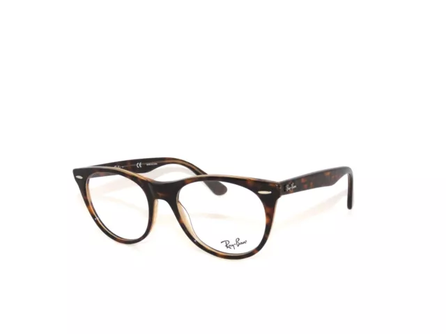 Ray Ban 2185V 5989 52 Havana On Transparent Wayfarer II Eyeglasses Rayban 2185