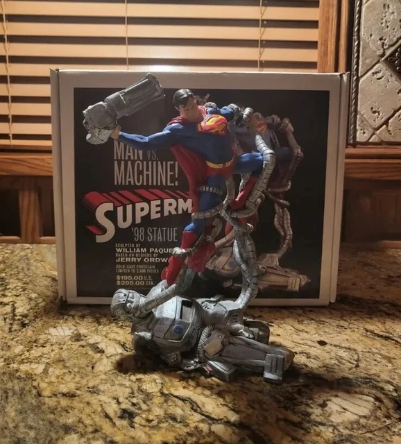 SUPERMAN Man vs Machine Ltd Ed 13" Statue William Paquet SUPERMAN Man vs Machine Ltd Ed 13" Statue William Paquet