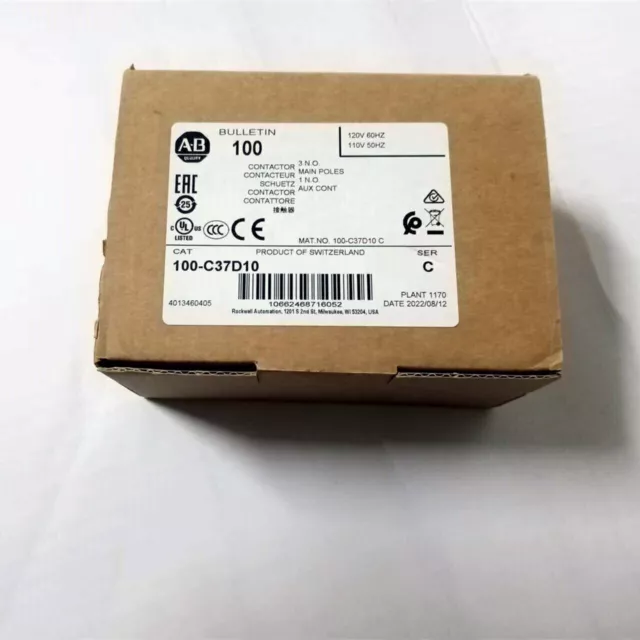 NEW Allen-Bradley 100-C37D10 100C37D10 Contactor AB US