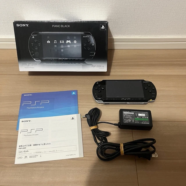 PSP 2000 Piano Black Box Console PlayStation Portable Japan