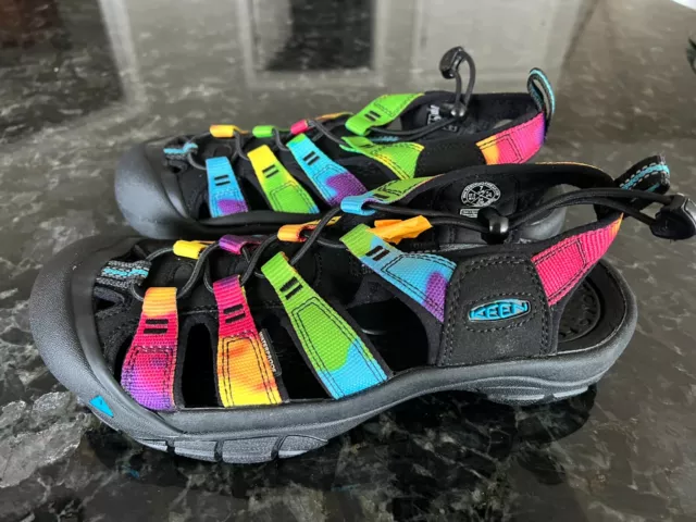 NEW Keen Newport H2 Sandals Rainbow Tie Dye Women's Size 6.5 and 7 Mismatched