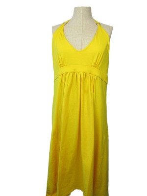 Victoria Secret Yellow Size XL Bra Top Line Midi Halter Dress New With Tag NWT