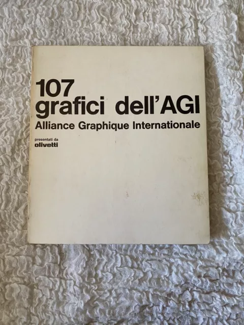 VINTAGE 1974 Alliance Graphique Internationale 107 Grafici dell'AGI olivetti