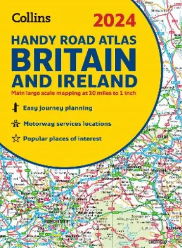 2024 Collins Handy Road Atlas Britain and Ireland (Encuadernación de anillas)