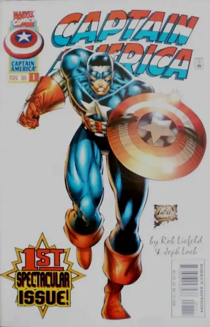 CAPTAIN AMERICA ISSUE # 1.  MARVEL. NOV. 1996. N.MINT.  1st RIKKI BARNES