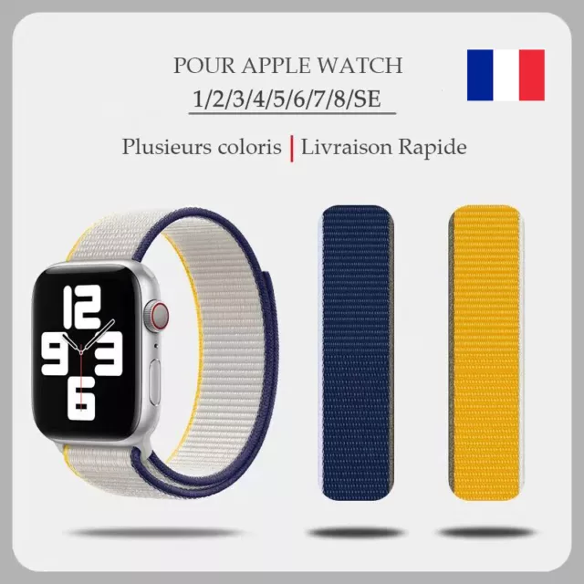 Bracelet en Nylon pour Apple Watch 38/40/41mm42/44/45mm Série87654321SE