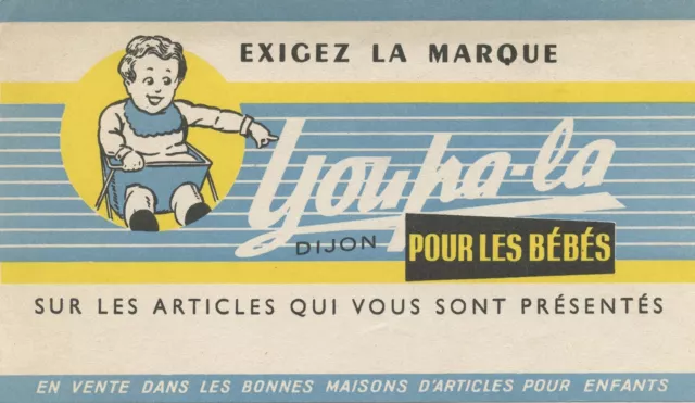 Buvard Publicitaire /// Pour Les Bebes /// La Marque Youpa-La ///