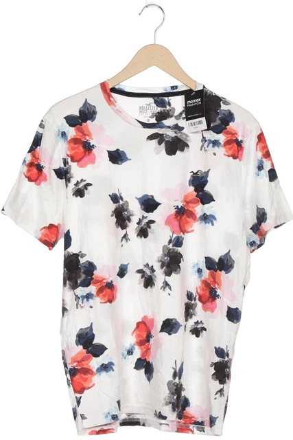 T-shirt uomo Hollister top shirt taglia EU 54 (XL) cotone bianco #qht2ous