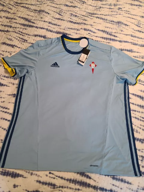 Adidas Blue ClimaCool Azucla Short Sleeve Shirt, NWT