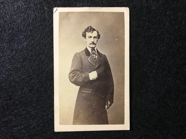 Original John Wilkes Booth CDV Photo Assassination Lincoln Civil War