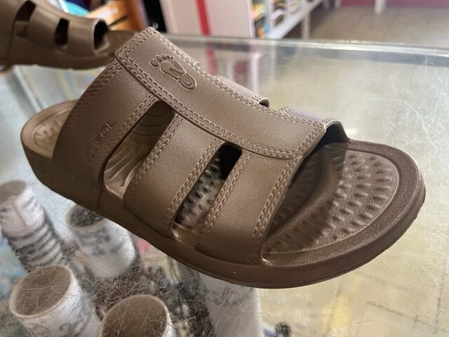 Nuusol Stanley  Mens Size 8 Slides Smoked Bronze Made In The USA Free Shipping