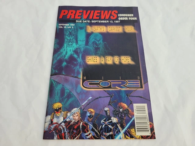 Previews Consumer order Form Comic Book Sept 1997 Vol VII Number 9