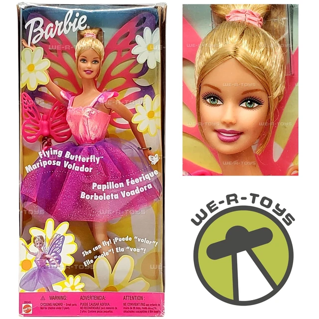 BARBIE FLYING BUTTERFLY Doll 2000 Mattel 29345 NRFB 64.76 PicClick AU