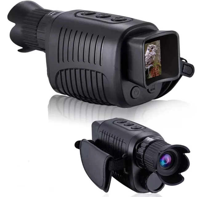 Dispositivo monocular de visión nocturna 1080P infrarrojo 5x zoom digital telescopio de caza