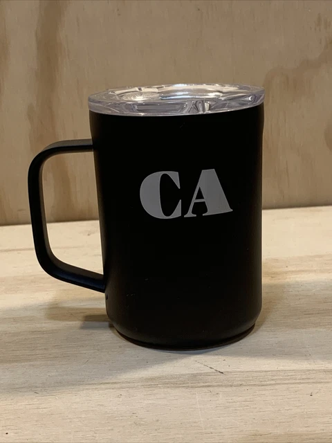Corkcicle Classic Coffee Mug 16oz Matte Black Excellent Condition Insulated