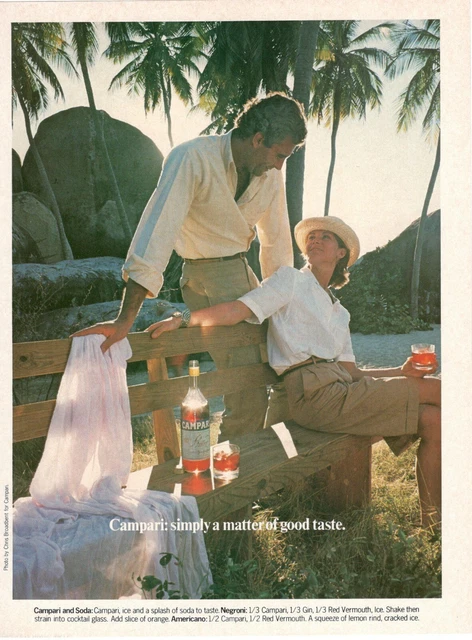 1967 Originale Pubblicita' vintage BITTER CAMPARI photo by Chris Broadbent