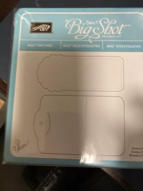 Stampin' Up! Sizzix Big Shot Two Tags Die #115954 - New