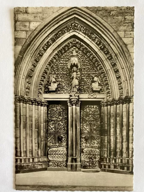 N121.5 AK Ansichtskarte Marburg Lahn Portal der Elisabethkirche Ungelaufen