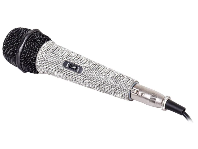 Trevi EM 30 STAR Noir, Métallique, Argent Microphone de karaoké