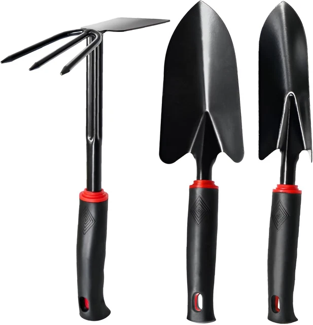 upstartech Outils de Jardinage 10 Pcs Enseble Outils Jardin avec Ciseaux, Pelles, Râteaux