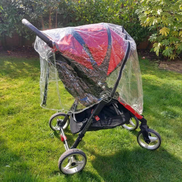 Baby Jogger City Mini 4 Wheel Single + Canopy, Foot Muff,Rain Cover & Travel Bag 3