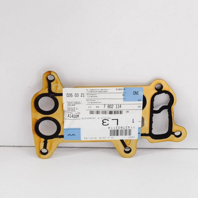 BMW E90 E60 E87 E83 N47 Oil Filter Housing Element Seal Gasket Genuine