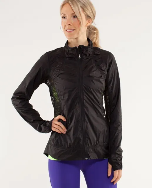 Lululemon Black Nothin' To Hide Black Jacket AUS 14 CAN 10 RRP $118