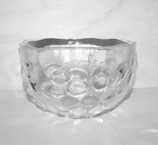 Vintage Kosta Boda 'Kosgrap' Grape Glass Serving Bowl - Design by Ann Warff