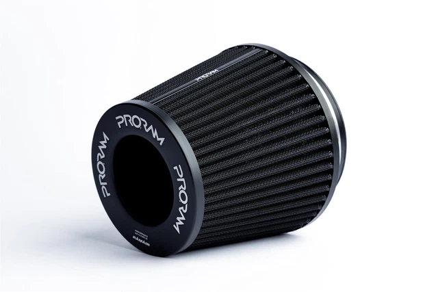 thumbnail image 2 of Universal 2.75 Inch High Flow Air Intake Filter - Red Chrome Turbo Supercharger 2 of 13