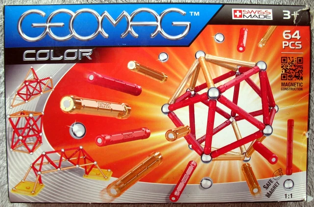 Jeu de construction - Lot Geomag Color 64 Pièces