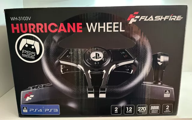 Xtreme Hurricane Wheel - Lenkradsystem mit Pedale PS3/PS4 WH-3103V⚡BLITZVERSAND⚡