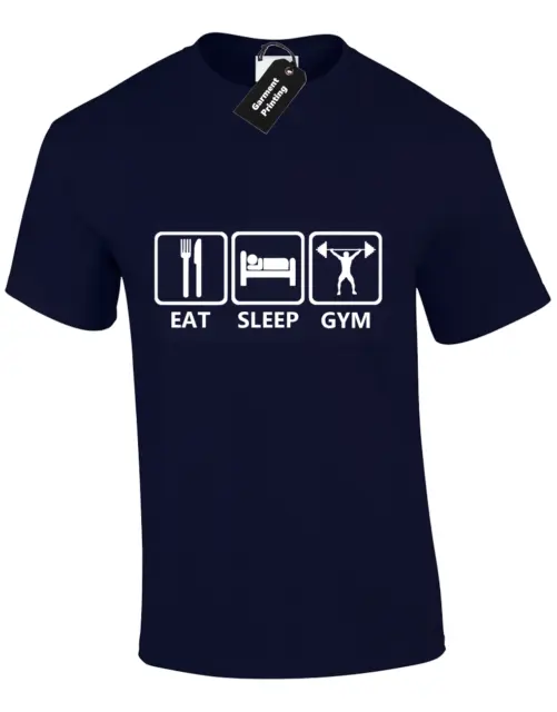 Eat Sleep Gym Kids Childrens T Shirt New Training Top Design Funny Gift Boys