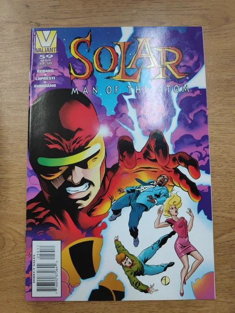Solar Man Of The Atom #59 NM- Valiant/Acclaim Low Print 1996 Next to Last Issue