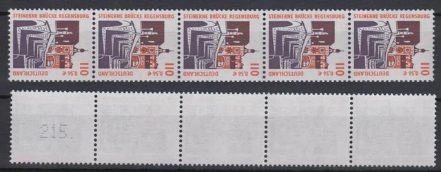 Bund 2140 RM 5er Str. mit ungerader neuer Nr. 3 stellig SWK 110 Pf/0,56 C **