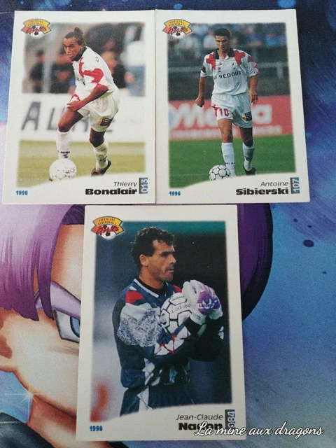 Lot Cartes AS Cannes Official football cards panini 1996 set rare 96