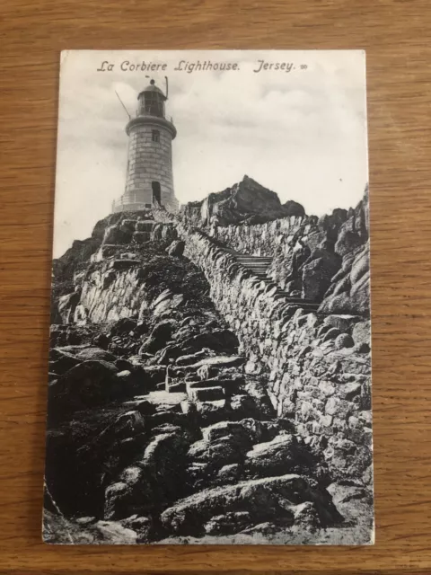 Vintage Postcard Jersey La Corbiere Lighthouse 1905