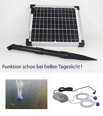 Étang Aérateur Aération Jardin Plongée Oxygène Kombiset Esotec 50 W Solaire Pompe 
