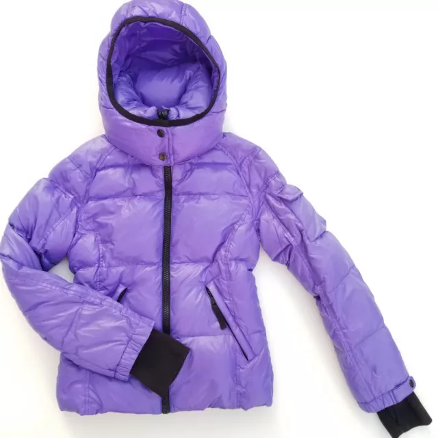 S13 NYC Mogul Glossy Purple Girls Down Jacket Puffer 14 Youth Hood S13/NYC