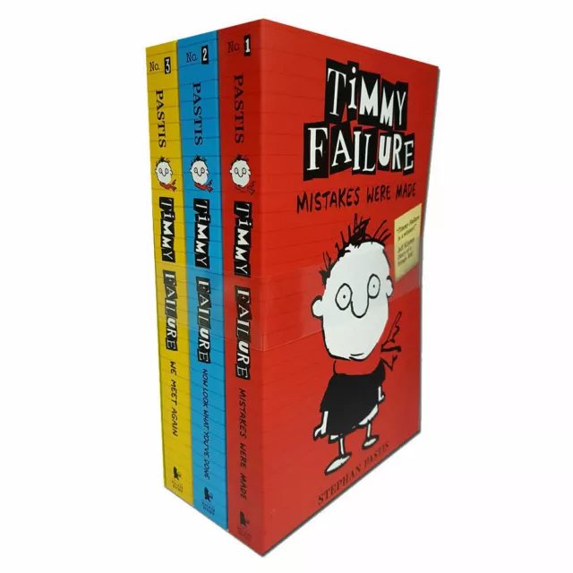 Timmy Failure Series 3 Books Collection Set By Stephan Pastis Paperback NEW
