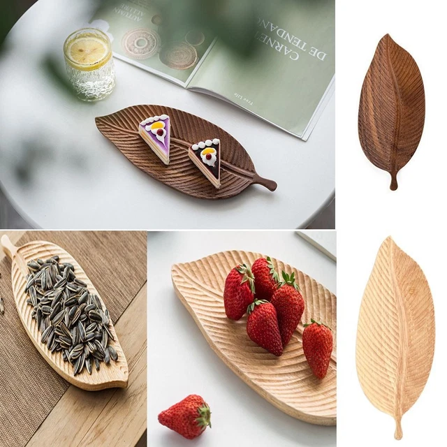 estante postre plato de pizza cesta de frutas madera snack bandeja de almacenamiento