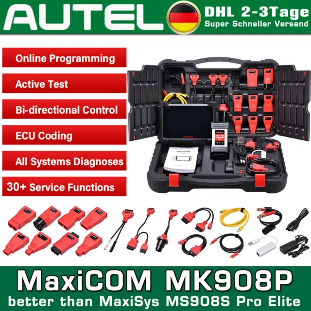 Autel MaxiSys PRO MK908P MS908S Auto KFZ OBD2 Diagnosegerät J2534 ECU Program DE