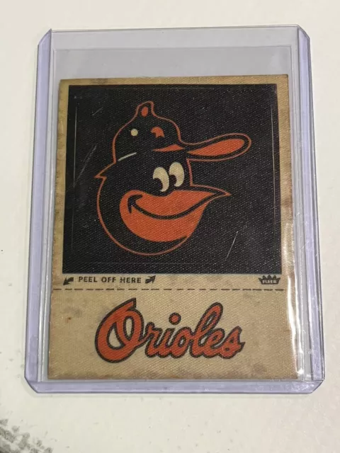 1978 Fleer Grand Slam Hi-Gloss Stickers Base Baltimore Orioles