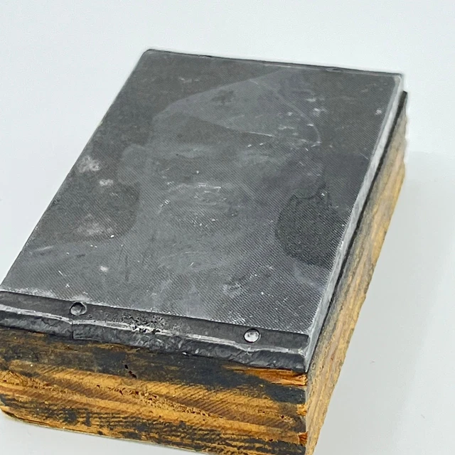 Type Set Block P PHOTOGRAPH ENGRAVING TYPESET Print Block Soldier Portrait Elmer Holt ...